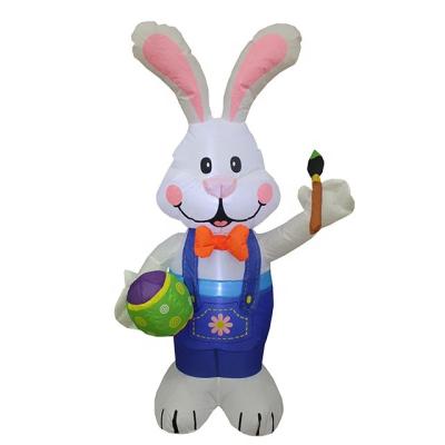 China 120cm Day Festival Easter Indoor and Outdoor Decorative Inflatable Decoration Yard Garden Rabbit Inflatable Rabbit Small Bunny for sale