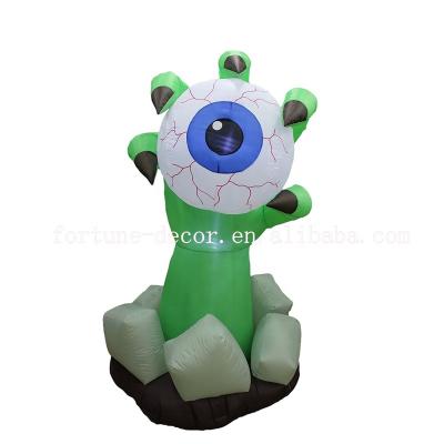 China Festival Decoration 180cm High Halloween Decoration Inflatable Eyeball for sale