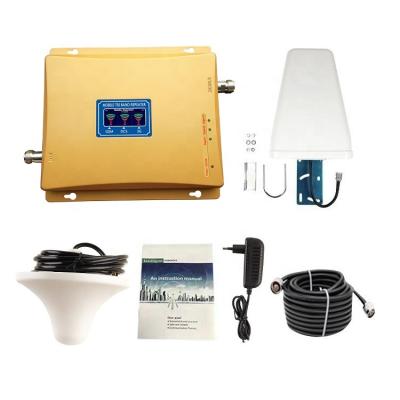 China Hot Selling Signal Enhancement 2021 Good Performance GSM B1 B3 B8 Triband Signal Booster Repeater With Antennas for sale