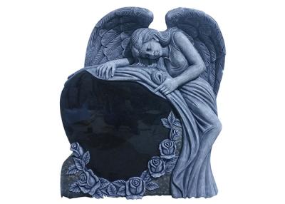 China 10cm Shanxi Zwart Huilend Angel Monument Headstone Te koop