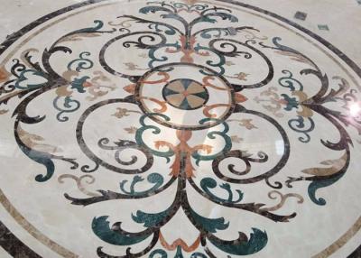 China Dia 120mm Waterjet Marble Medallions for sale