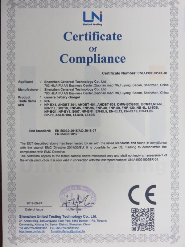 CE - Shenzhen Censreal Technology Co., Ltd.