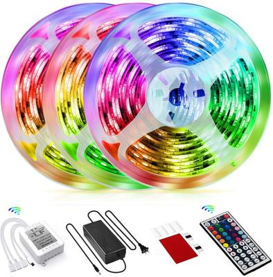 China Garden DIY Led Strip Lights 16.4ft Waterproof Flexible Strip Lights Color Changing 5050 RGB 150 LED Strip Light Kit for sale