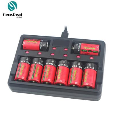 China LCD Screen Safe Charging LCD Display Digital Smart USB Charger RCR123A Charger Battery for sale