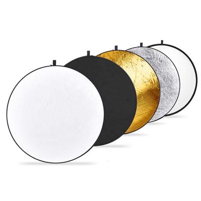 China 5 in 1 Folding Photography Portable Multi Reflector 110cm Disc 5 in 1 Color Photography Reflector Accessories for sale