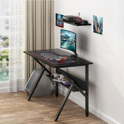 China Other Simple Design Metal Frame PC Computer Desk Gaming Racing Table for sale