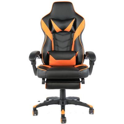 China Extendable height adjustable gaming relcining chair with extendable footrest for sale