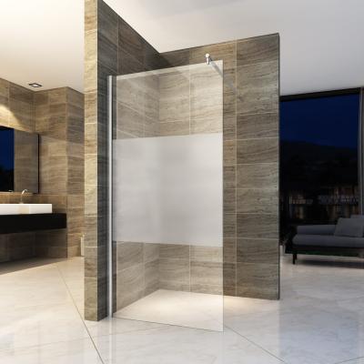 China Mid Modern Frosted Custom Walk-in Shower Enclosure BL-040 for sale