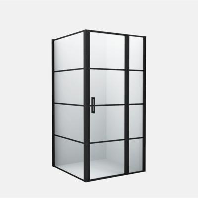 China Customized Modern Aluminum Alloy Adjust Chrome Easy Clean Profile Shower Glass Enclosure With Folding 100% Safety for sale