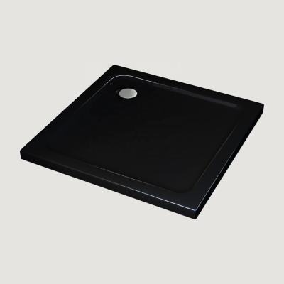 China Modern Hot Sale ABS Jenbely Shower Trays Black Square Base for sale