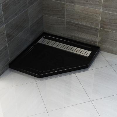 China Jenbely Modern Hot Sale Black Diamond Corner Shower Trays Base for sale