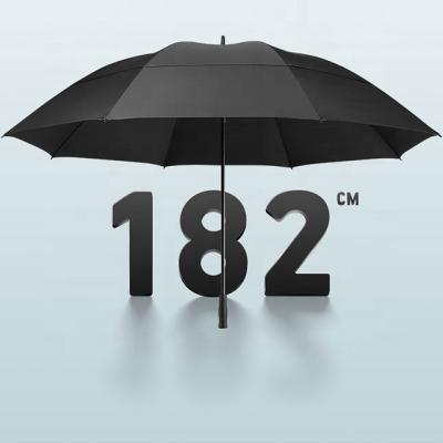 China 75/80/86/91/101 Inch Minimalist Straight Umbrella Golf Oversized Automatic Opening Umbrella With Logo for sale