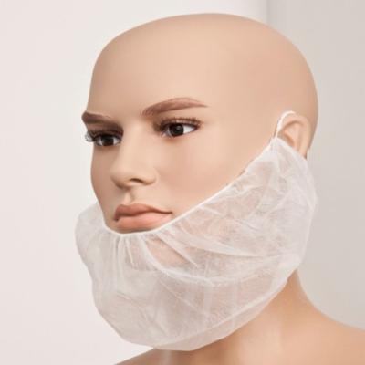 China White Beard Blanket Disposable Nonwoven Handmade Soft Beard Cover With Elastic for sale