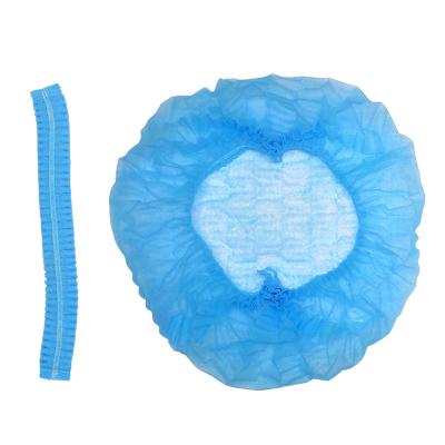 China Manufacturer Disposable PP Band Clip Hat Cover Hair Doctor Breathable Nonwoven Bouffant Net Head Surgical Hat Around Crowd Hat for sale