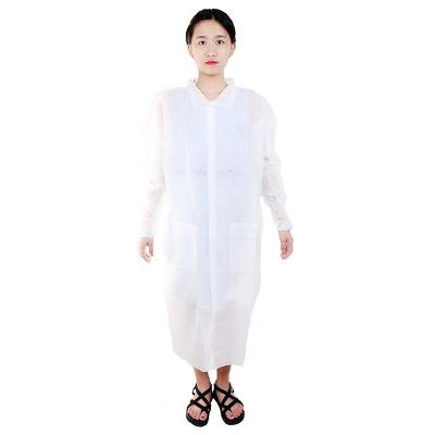 China With One Collar Medical Lab Coat Doctor Disposable White Lab Coats for sale