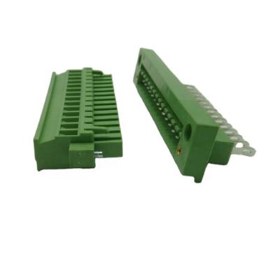 China Patch Panel Mount Male 5.08mm Terminal Block 11 - A.W.G. 20 for sale