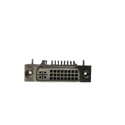 China DVI 24+5P DIP 90degree connector female dvi to dvi splitter DVI 001 for sale