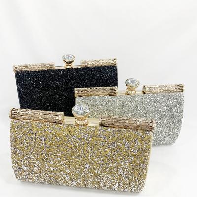 China Bridal Luxury Rhinestone Crystal Wedding Shoulder Clutch Evening Party Handbag Bags Prom Purses for sale