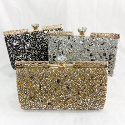 China Evening Clutch Bag Wedding Party Bag Fashion Dinner Purses 2021 Glitter Bags Diamond Evening Purse Ladies Glitter Wedding Clutch for sale