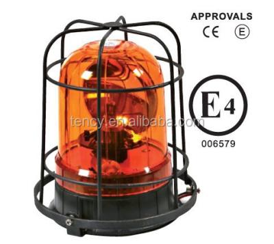 China Car Halogen Rotating Warning Light, Police Emergency KF - WB-13S Rotating Warning Beacon With Metal Cage Protector 155X190(H)mm for sale