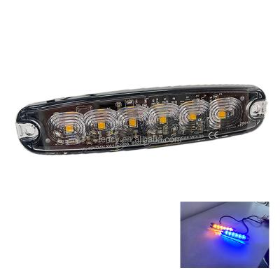 China 26 Patterns (Single Color) Synchronous Mode Of 2021slim Car Light Size Flash Amber Blue Strobe Warning Lights for sale