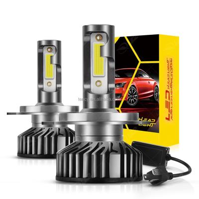 China LED Car Headlight Bulb With COB Led Chip H1 H3 H4 H7 H8 H9 H10 H11 H13 9004 9005 9006 9007 12Watts 3200lumen 7.4*4.0*1.5 for sale