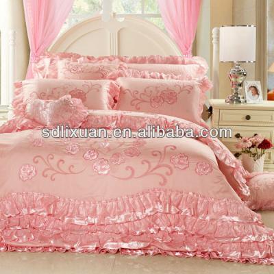 China Simple lace embroidery bedding set for sale