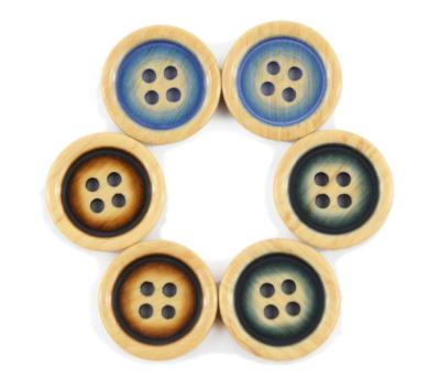 China Hot Sale Good Quality Cheap Viable Various Wooden Shaped Round Buttons for sale