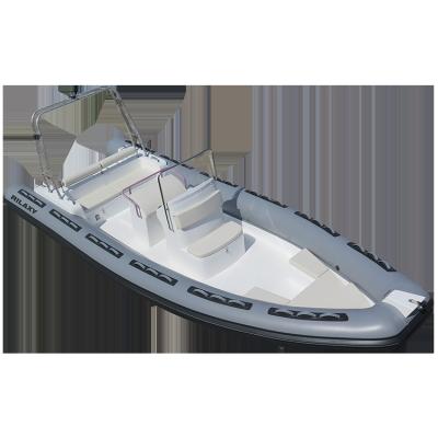 China RILAXY Fiberglass Hot New Products 7.56m Hydraulic Steering Rib Boat Quality Product for sale