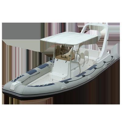 China RILAXY New Product Fiberglass New Technology Double Motor Rib Boat With 200 Liters Integrated Fuel Tank Import Of Innovative Products for sale