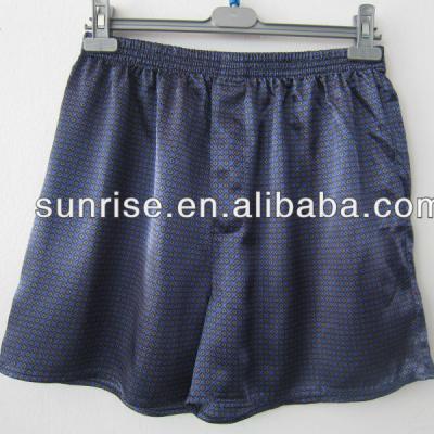 China Antibacterial 100% Polyester Brands Satin Boxer Shorts for sale