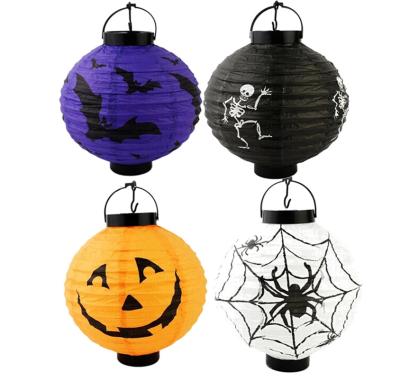 China Europe Halloween Decoration Halloween Pumpkin Lantern LED Battery Box Lantern Party Bar Decoration Lampion for sale