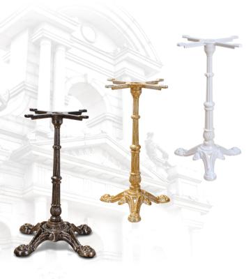 China 4 Piece Traditional Cast Iron Table Legs Furniture Pieces in Black or White for Dining Table or Bar Table for sale