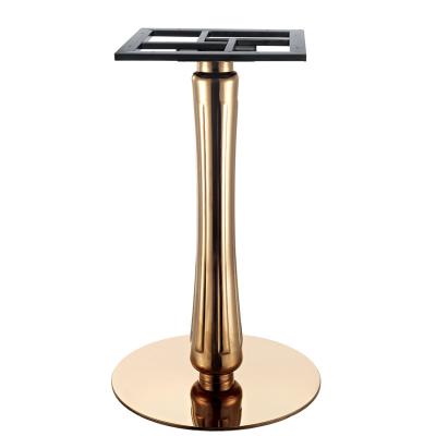 China Factory Price Modern Round Gold Stainless Steel Table Base Table Legs For Large Table Top for sale