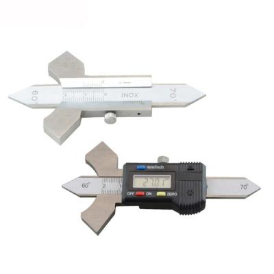 China Suitable for inspecting flat welded seams and corners 0-20mm vernier digital weld gauge to ensure fillet weld seam measureent measurement for sale