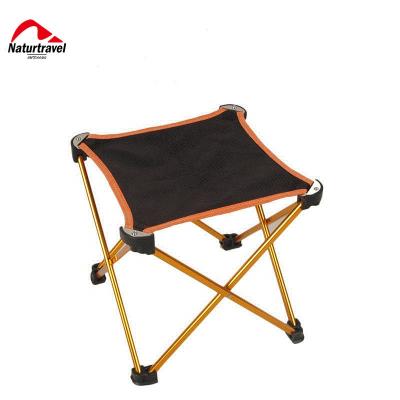 China Factory Supply Modern Outdoor Folding Chair Naturtravel Aluminum Alloy Fishing Stool Train Folding Portable Camp Chair for sale