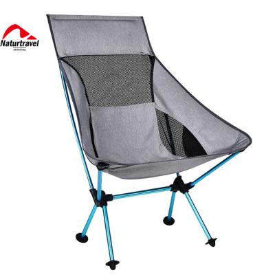 China Naturtravel Modern Outdoor Folding Chair Stepping Up Portable Camping Fishing Chair Moon Chair Seat Plants For Heightening Picnic for sale