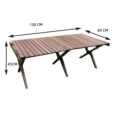 China Naturtravel Folding Egg Roll Table Modern Outdoor Picnic Table Portable Wooden Folding Table Legs Furniture for sale