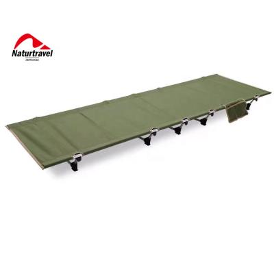 China Naturtravel Modern Promotion Good Quality Hot Selling Durable Oxford Reinforced Tube Frame Folding Aluminum Camping Rising Bed for sale