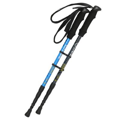 China Outdoor Use Naturtravel Poles Strong Outdoor Adjustable Folding Lightweight Trekking Hiking Pole Walking Stick Cane for sale