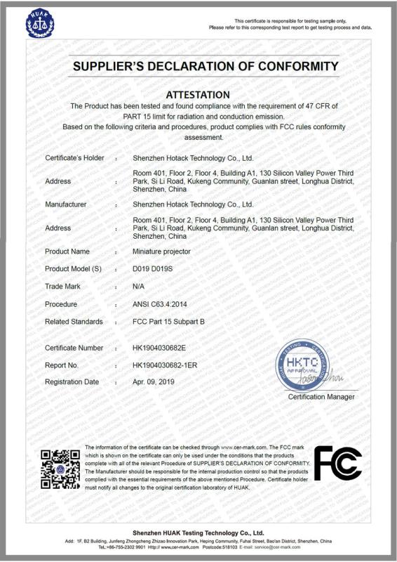 FCC - Shenzhen Xnewfun Technology Co., Ltd.