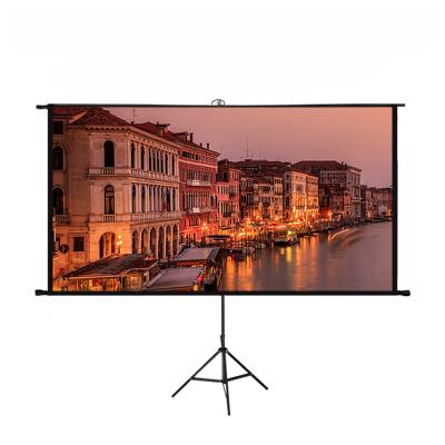 China 100 Inch Home Office Portable Projector Screen Movies 4K 3D Projector Tripod for Indoor Outdoor with Tripod Stand for sale