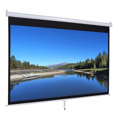 China High Quality Wall Mounted 70” X70” 84”X84” 96” X96” Matte White Motorized Electric Projector Screen Motorized Retractable Projection Screens for sale