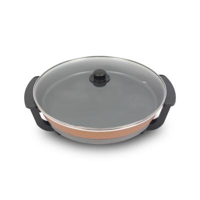 China Non-stick coating around the pan household multi-functional electric electric pizza pan for sale