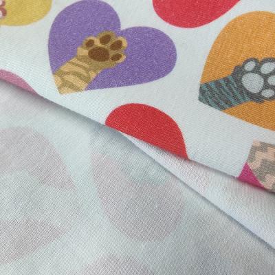 China Organic NO MOQ 4 Way Stretch Knit Digital Print 100% Cotton Fabric For Dress For Baby Clothes for sale