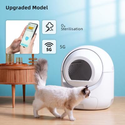 China A1 Atopy App Viable English App Cat Sandbox Smart Cat Litter Box Automatic Toilet Toilet Dropshipping for sale