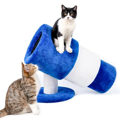 China Stocked Supply Cat Tree Large Cat Unique Outdoor Collapsible Cat Tree Tower Condo from Atopy Factory for sale