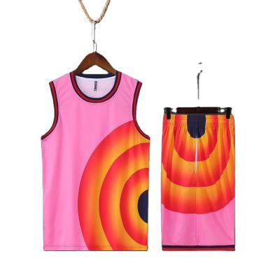 China Team Fashion Sublimation OEM Basketball Uniform Antibacterial Basketball Dress Set for sale