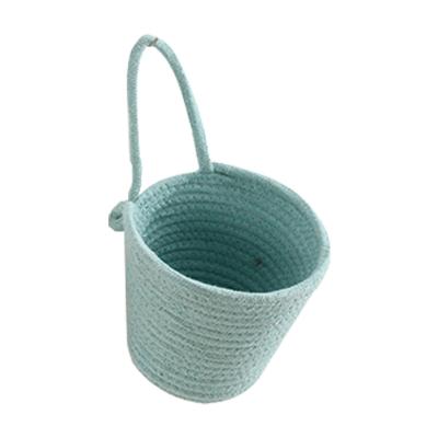 China Viable Wardrobe After Door Storage Bag Hanging Basket Ropeless Woven Wall Decoration for sale