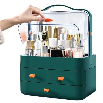 China Sustainable Cosmetic Storage Box, Waterproof And Dust Proof Cosmetic Storage Box With Lid Wide Open Cosmetic Display Box for sale